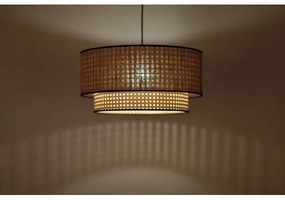 Duolla - Luster na lanku BOHO 1xE27/15W/230V pr. 45 cm béžová/ratan