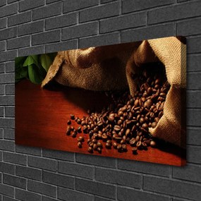 Obraz Canvas Káva zrnká kuchyňa 120x60 cm