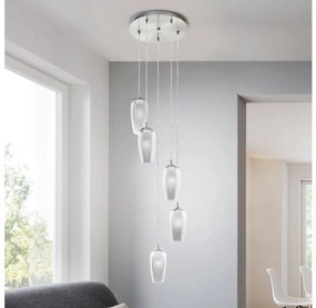 Eglo 96345 - LED Luster na lanku FARSALA 5xG9/2,5W/230V
