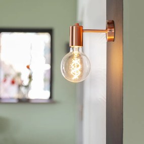 Art Deco nástenná lampa medená - Facil