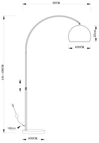 Globo 58227C - Stojacia lampa NEWCASTLE 1xE27/40W/230V