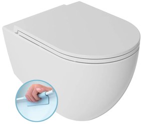 Isvea Isvea, INFINITY závesná WC misa, Rimless, 36,5x53cm, biela, 10NF02004