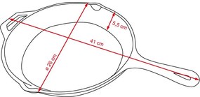 Liatinová grilovacia panvica SPRING