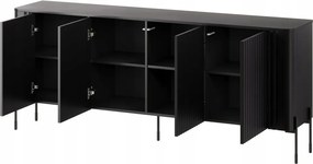 Komoda Vera 190 cm čierna