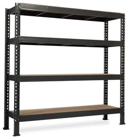 Trestles Nekonečný priemyselný regál 2200x2200x600, 4 police Farba: oranžová a modrá