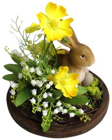 Veľkonočná dekorácia zajac v kupule 28cm