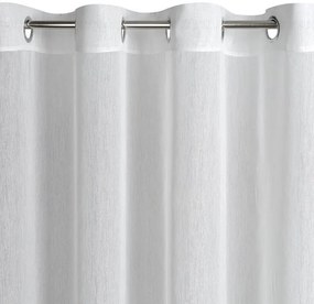 Biela záclona na krúžkoch REBECCA 400x150 cm