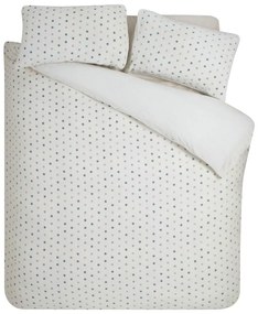 Krémové obliečky na dvojlôžko/predĺžené z mikroplyšu 230x220 cm Cosy Spot – Catherine Lansfield