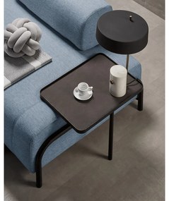 Modrá pohovka s podrúčkami Kave Home Compo