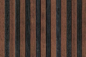 Samolepiaca tapeta s motívom tmavého dreva - 300x200