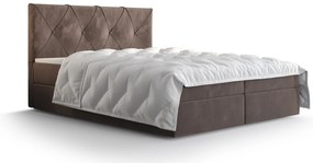 Manželská posteľ  Boxspring 180 cm Athena (hnedá) (s matracom a úložným priestorom). Akcia -20%. Vlastná spoľahlivá doprava až k Vám domov. 1046376