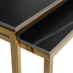 PROXIMA.store - Set konferenčných stolíkov TENOR FARBA: čierna