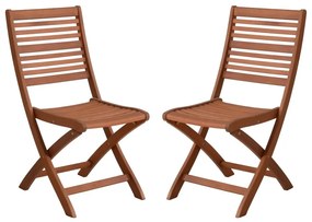 Drevené záhradné stoličky v prírodnej farbe v sade 2 ks Savannah – Garden Pleasure