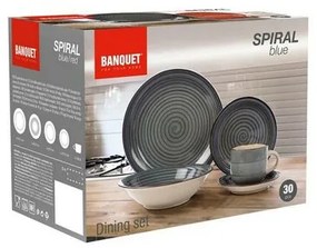 Banquet 30-dielna jedálenská súprava Spiral ​Blue