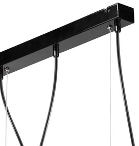 Luster na lanku TARO 3xE27/60W/230V čierna