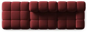 Červená zamatová pohovka 282 cm Bellis – Micadoni Home