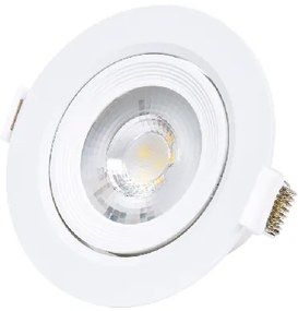 ECOLITE Zápustné bodové LED osvetlenie BARI, 5W, 500lm, teplá biela, okrúhle