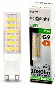 LED žiarovka - G9 - 12W - teplá biela