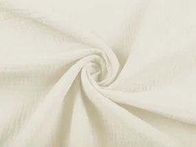 Biante Mušelínová plienka/dečka Nature MSN-018 Svetlo vanilková - ZVÝHODNENÁ SADA 3 KS 120x120 cm - Sada 3 ks