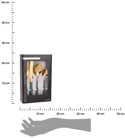 Sada příborů UNDO 16 ks zelená