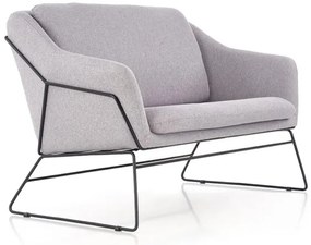 Svetlosivé relaxačné dvojkreslo HAMAR 2 XL