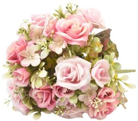 Kytica z umelej ruže 42 cm pastelovo ružová A2130236