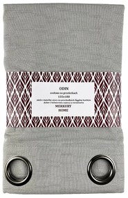 Záves Odin na priechodkách 135x180 svetlo šedá Merkury Home