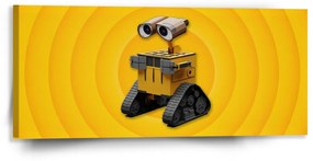 Sablio Obraz Wall-E robot Žltý - 110x50 cm