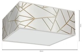 Stropné svietidlo ZIGGY 3xE27/60W/230V biela/zlatá