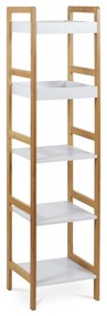 Autronic Bambusový regál 5 políc, 128 cm, DR-013-5, 5 poschodí