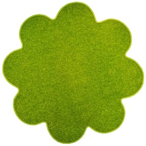 Vopi koberce Kusový koberec Eton zelený kvetina - 160x160 kvietok cm