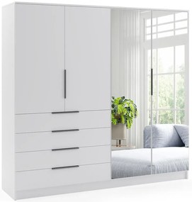 Skriňa Bogota 200 biely+rukoväť čierna