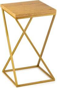 STOJAN NA KVETINÁČ LOFT7 40X24X24 CM ZLATÁ/HNEDÁ