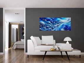 Obraz – Ryby vo vlnách (120x50 cm)