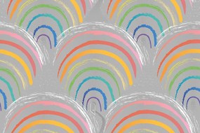 Samolepiaca tapeta roztomilé farebné dúhy