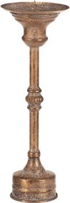 Kovový svietnik 27 cm zlatý FUP514
