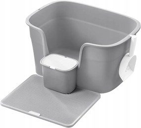 Mačacia toaleta Sofis 64 cm sivá