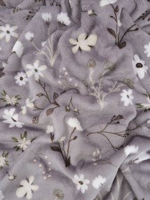 Deka mikroplyš Exclusive 150 × 200 cm – Vanessa sivá