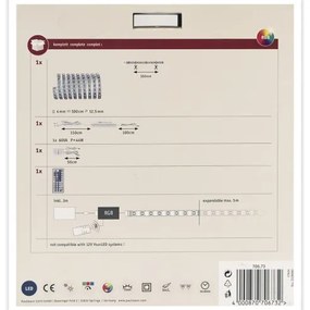 Paulmann 70673 - LED RGB/40W Stmievateľný pásik MAXLED 3m 230V + diaľkové ovládanie