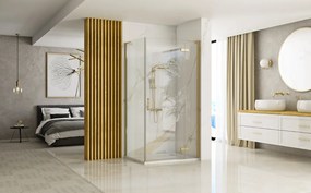 Rea Hugo, sprchová zástena 80x200 cm, zlatá matná, REA-K6612