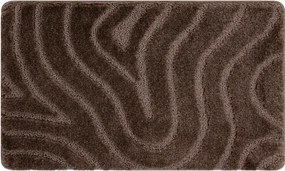 Kúpeľňový koberček SUPREME WAVES vlny, hnedý