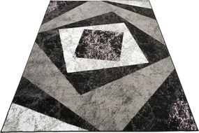 TA Koberec K855F BLACK CHEAP PP EWL Sivý Obdĺžnikový Rozmer: 120x170 cm