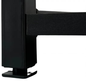 Priemyselný regál 40 cm, 6 políc, čierny / čierny