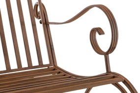 Kovové hojdacie kreslo Smile (SET 2 ks) - Hnedá antik