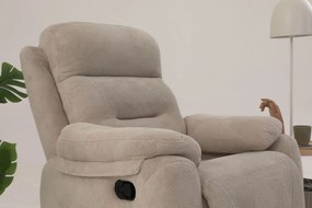Polohovateľné kreslo Comforto M (krémová). Akcia -18%. Vlastná spoľahlivá doprava až k Vám domov. 1145374