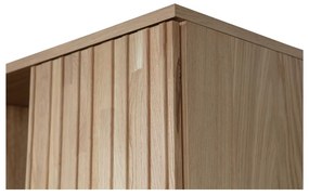 Šatníková skriňa v dekore duba v prírodnej farbe 60x210x42 cm Gravure – WOOOD