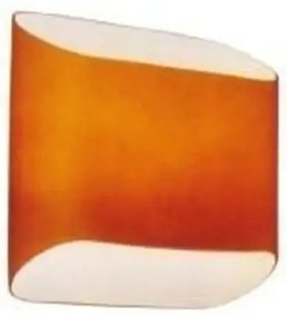 Retro nástenné svietidlo Pancake oranžová