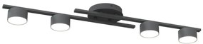 Stropné svietidlo FRAGMENT 4xGX53/12W/230V čierna