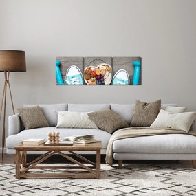 Obraz - Zdravá kondícia (s hodinami) (90x30 cm)