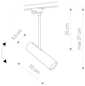 PROFILE EYE SUPER WHITE 9245, h37 cm 1F